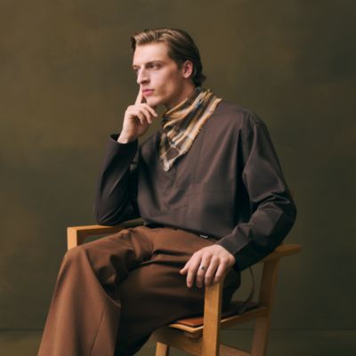 イエロー - メンズ シルクマフラー＆カシミヤストール | Hermès